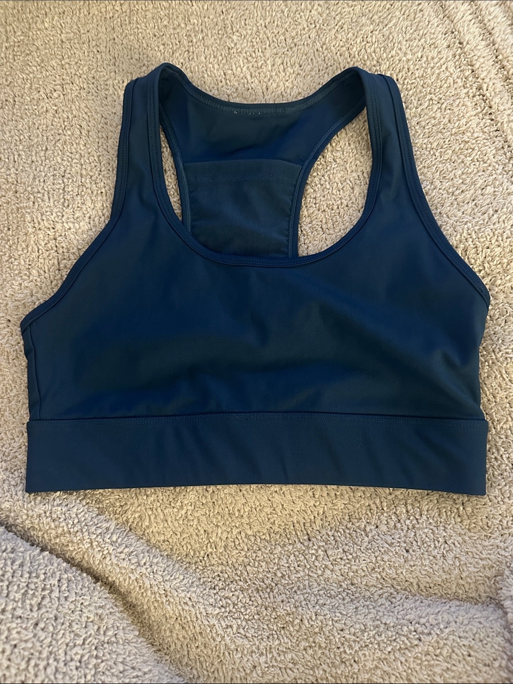 Fabletics deep teal small sports bra. Like new, no pads.